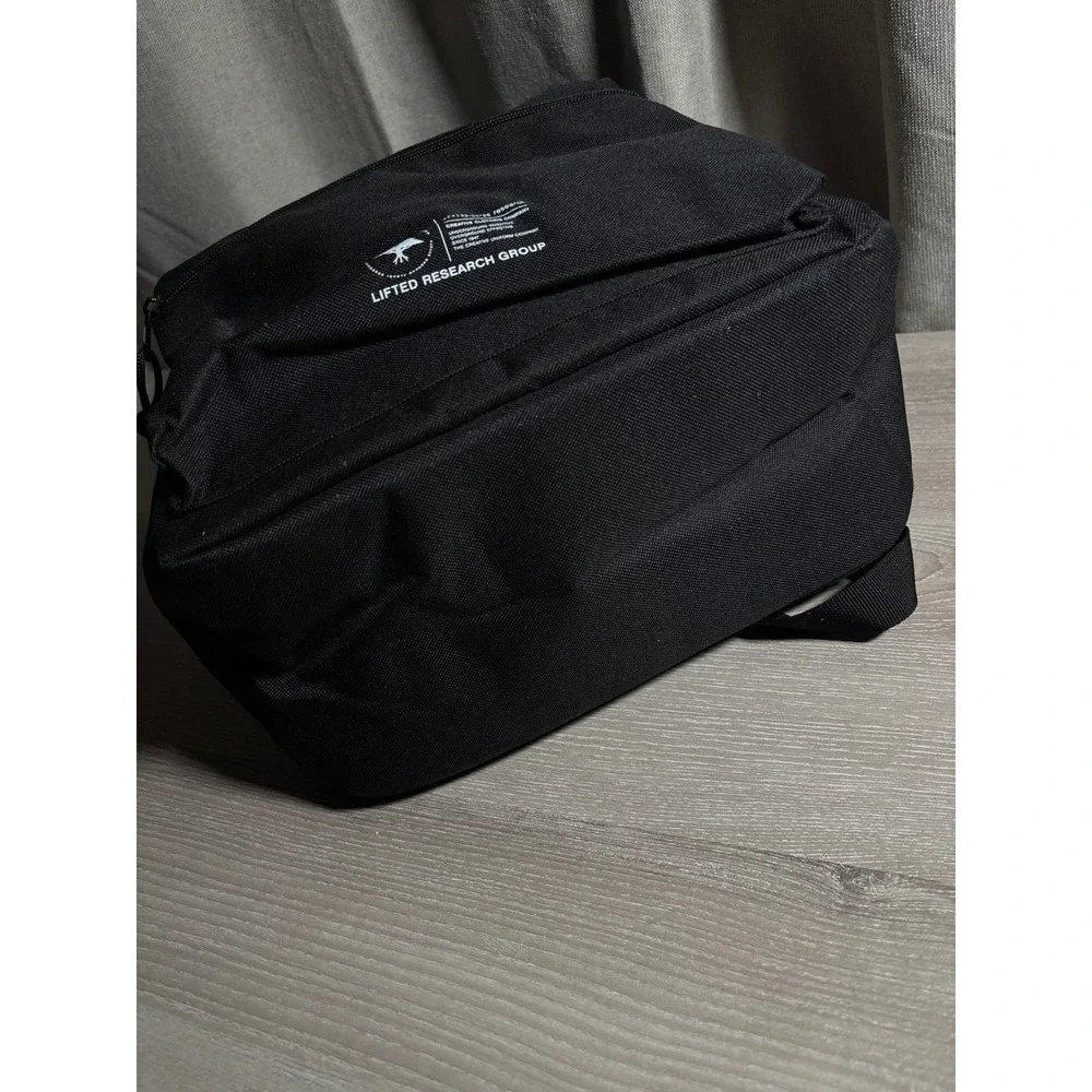 NWT LRG Lifted Research Group Black Backpack Embroidered Logo Streetwear Bookbag - Picture 6 of 11